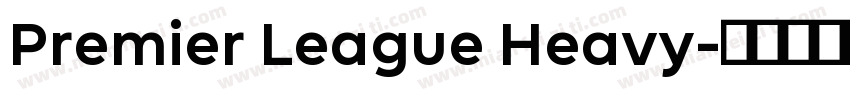 Premier League Heavy字体转换